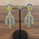 925 Sterling Silver Synthetic Yellow Sapphire Set-01