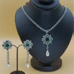 925 Sterling Silver With Synthetic Emerald Stone-01