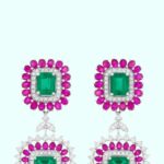 SKU - ER010 925 Sterling Silver Elegant Design Earring with synthtic ruby and emerald ChatGPT Image Jul 9, 2025, 03_09_29 PM-Photoroom