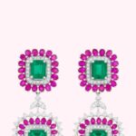 SKU - ER010 925 Sterling Silver Elegant Design Earring with synthtic ruby and emerald ChatGPT Image Jul 9, 2025, 03_09_29 PM-Photoroom