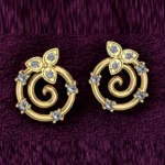 925 Sterling Silver Swirl and Sparkle Diamond Style Tops-01