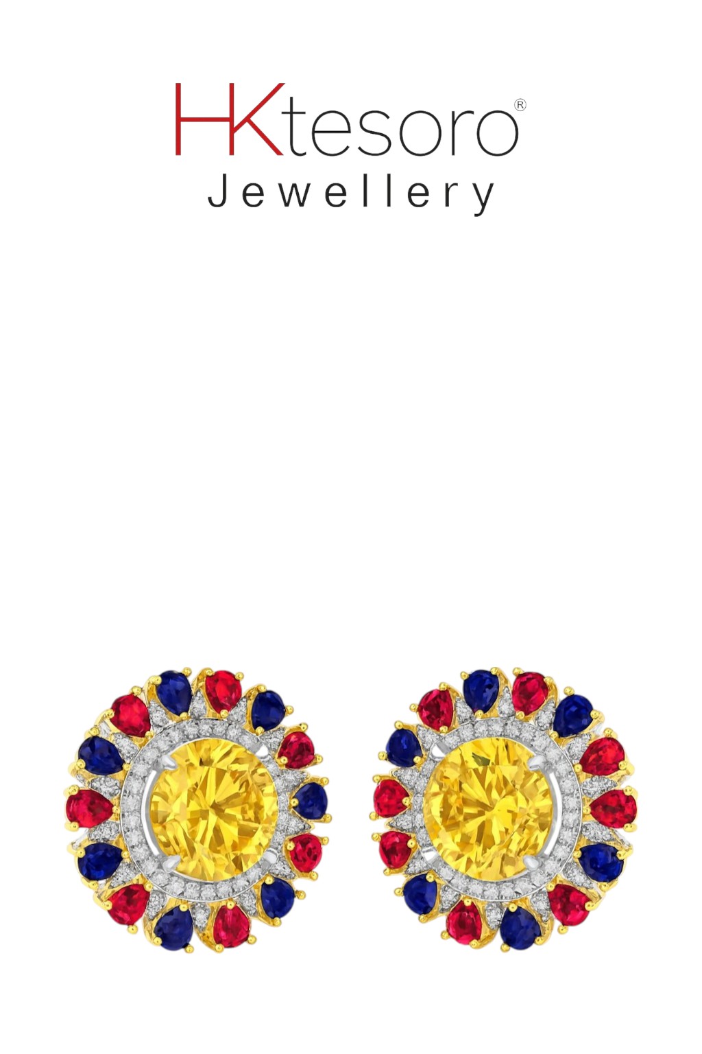 SKU – T030 925 Sterling Silver synthetic Gemstone Glory with Diamond Style Tops