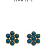 SKU - T006 925 Sterling silver Synthetic Blue sapphire Tops $R09IN55-Photoroom