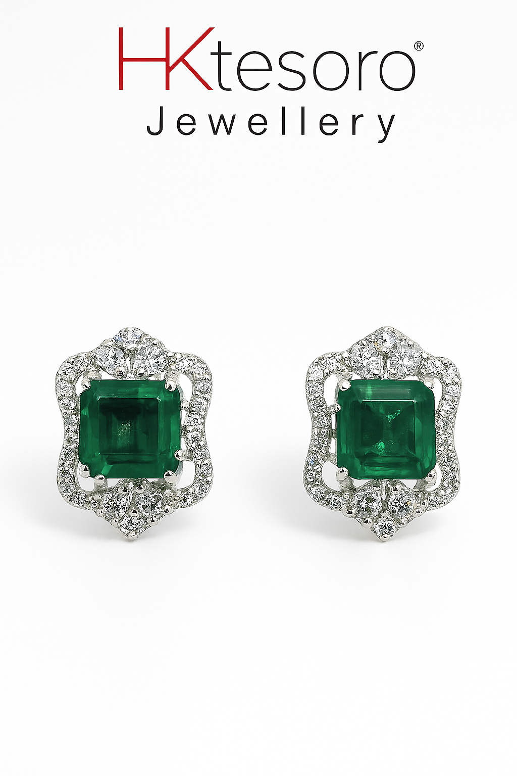 SKU - T007 925 Sterling Silver Emerald Elegance Tops