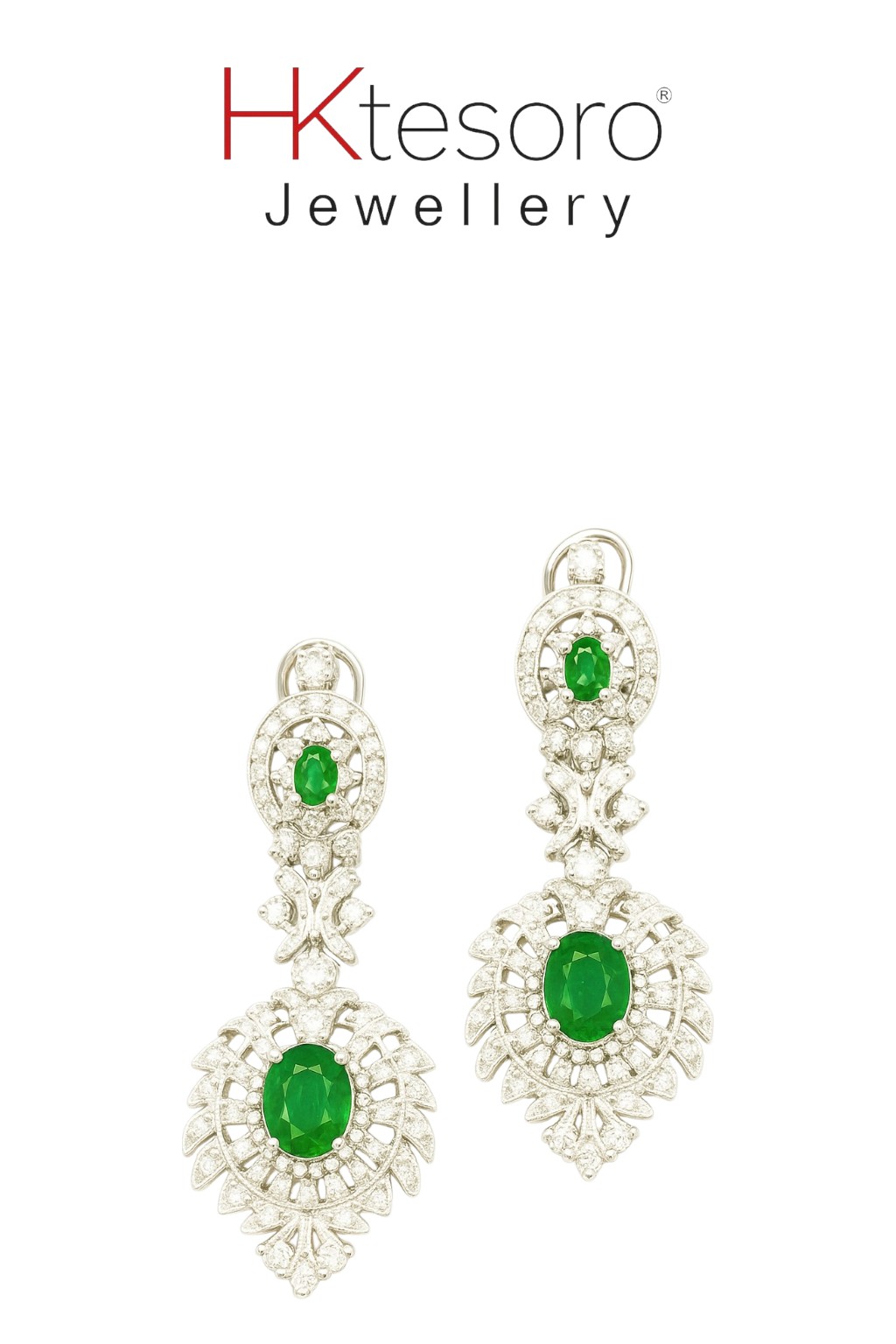 SKU – ER039 925 Sterling Verdant Elegance Earrings