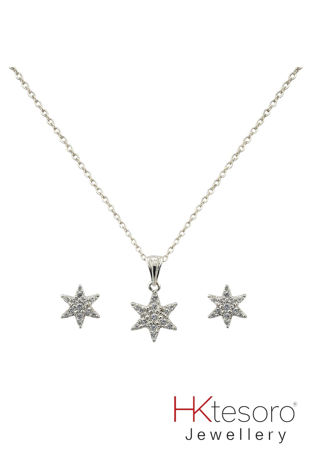SKU – PS037 925 Sterling Silver Tesoro Star Shine Set