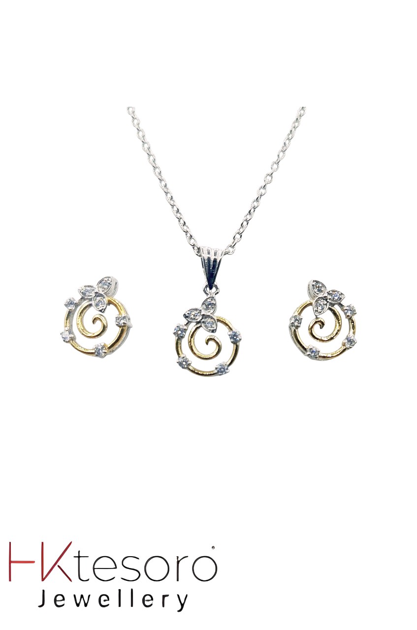 SKU – PS042 925 Sterling Silver Twirl of Grace By Tesoro