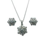 SKU – PS044 925 Sterling Silver Crystal Snowflake Sparkle Set by HK Tesoro IMG_20250531_123210_378-Photoroom-1-Photoroom