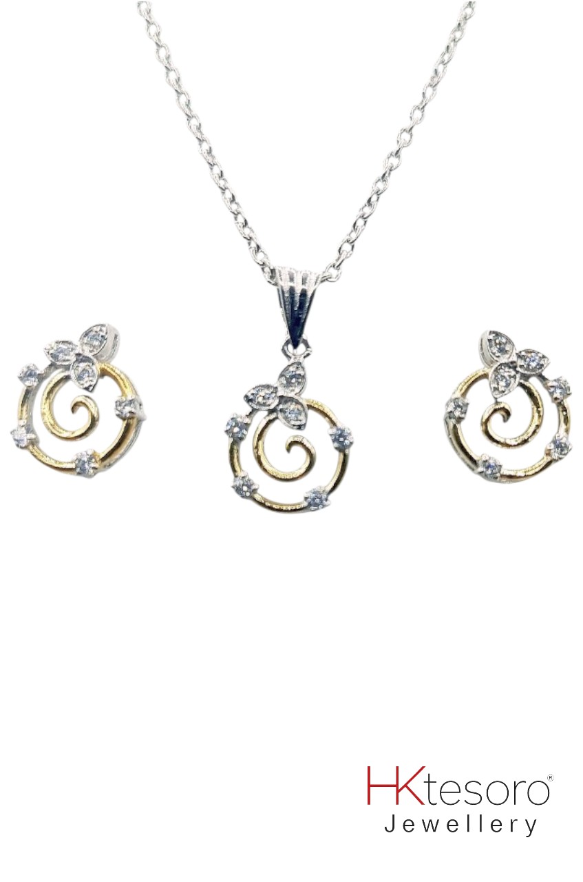 SKU – PS042 925 Sterling Silver Twirl of Grace By Tesoro