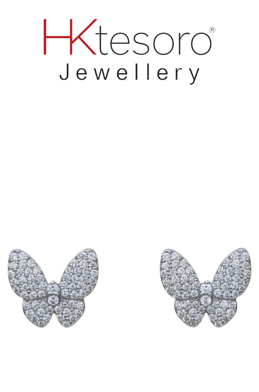 SKU -T071 HKtesoro Diamond Pave Butterfly Tops