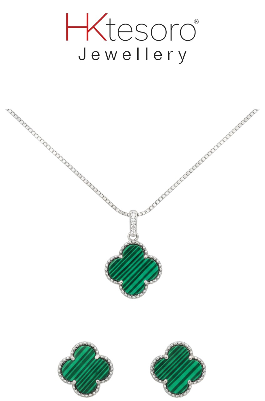 SKU – PS073 Malachite Motif Elegance Ensemble