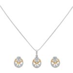 SKU – PS081 Two-Tone Blossom Pendant & Earring Set WhatsApp Image 2025-12-13 at 3.47.48 PM (1) (1)