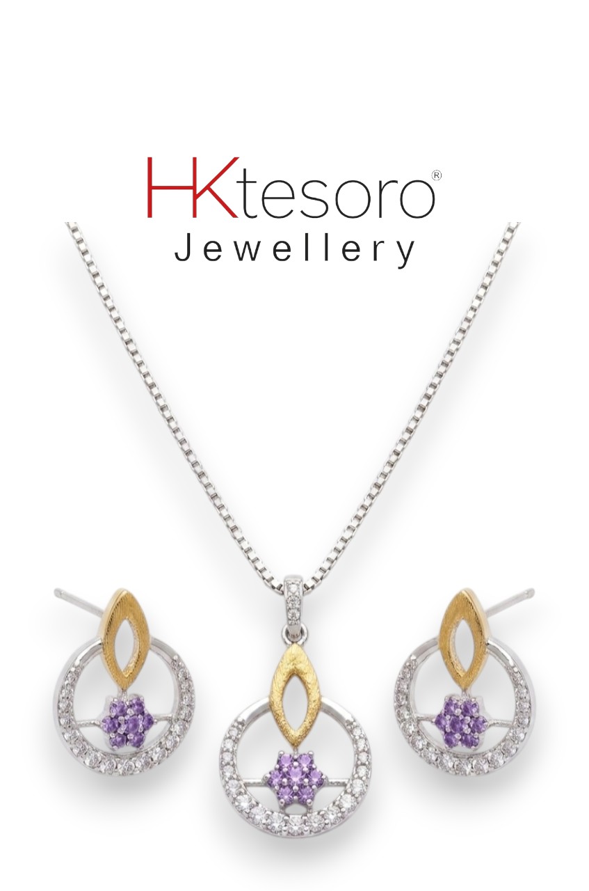 SKU – PS090 Royal Amethyst Teardrop Set