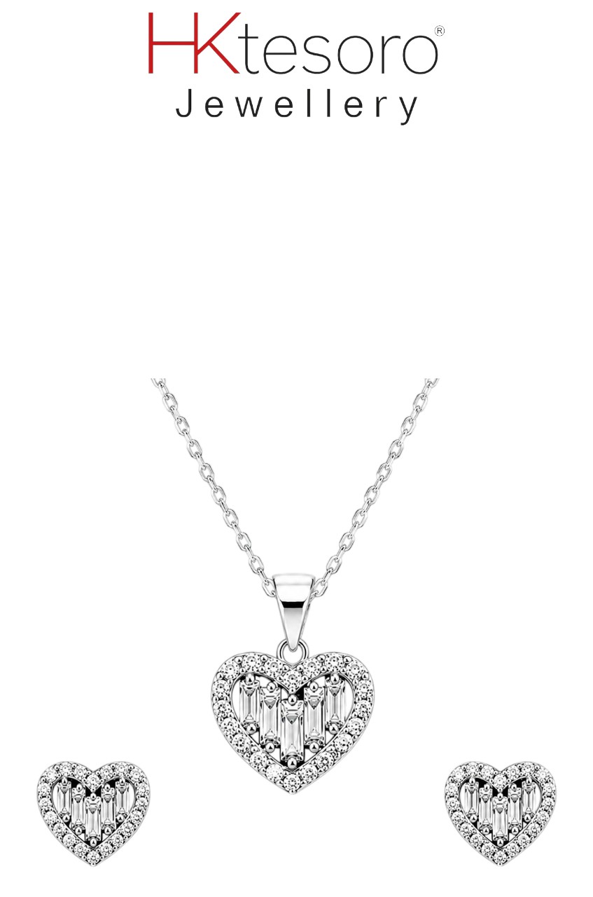 SKU – PS095 Crystal Heart Elegance Set