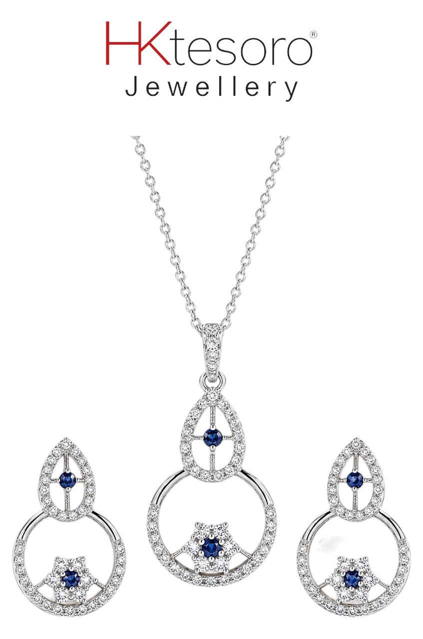 SKU – PS098 Moonlit Sapphire Pearl Set