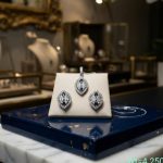 SKU – PS119 Sapphire Leaf Halo Pendant Set ChatGPT Image Jul 7, 2026, 06_26_25 PM